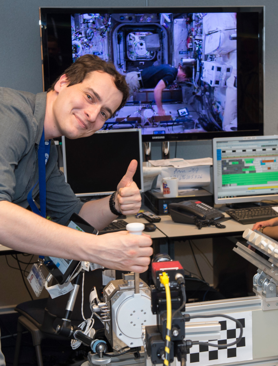 Jan Smisek operating haptic device